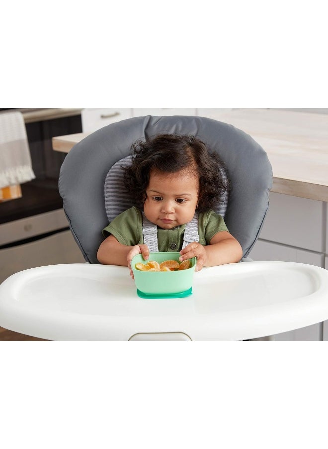 NUK Suction Bowl and Lid, Assorted Colors, 2 Pack, 6+ Months