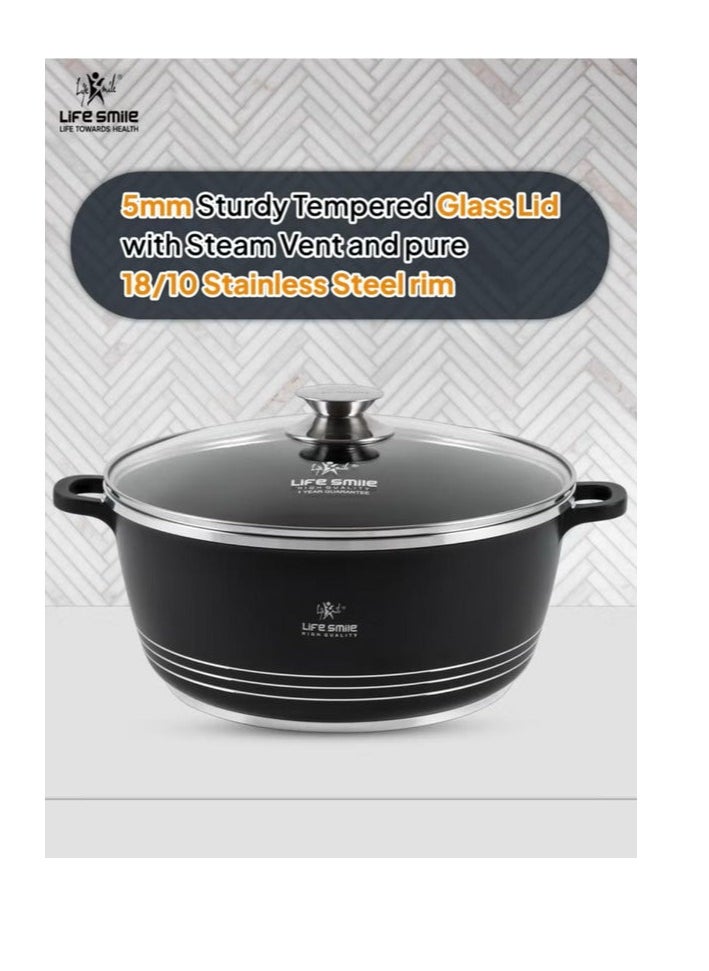 LIFE SMILE Shallow Pot Casserole 36cm, 7.8L