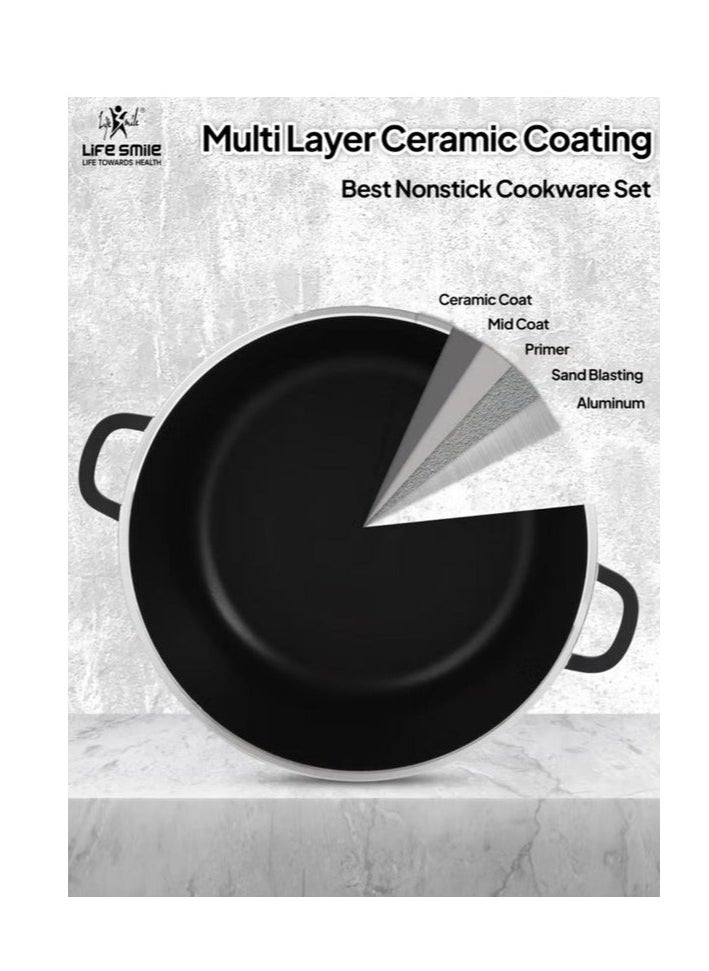 LIFE SMILE Ceramic Coat Casserole 28cm