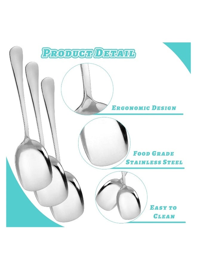 Stainless Steel Serving Spoons, 4Pcs 8.8