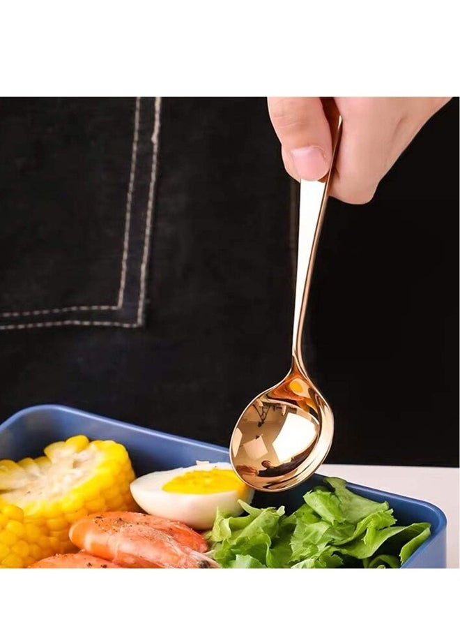 6 Pieces Drawing Decorating Spoon Set,Plated Decorating Pencil Spoon Saucier Drizzle for Decorating, Drizzling, and Drawing on Plates, Cakes