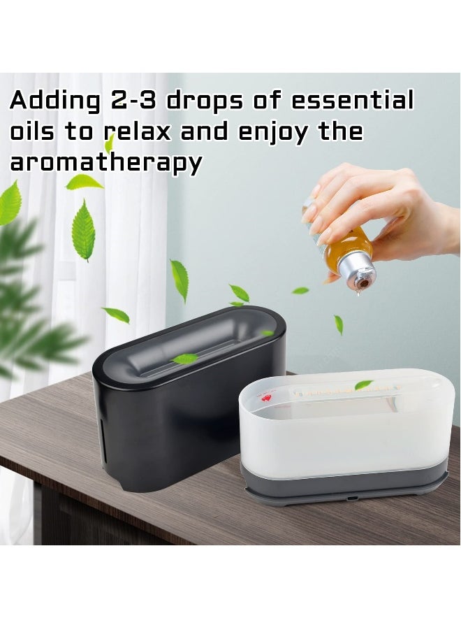 4-Color Flame Diffuser and 200mL Essential Oil Humidifier with Auto Shut-Off, Perfect for Home, Office and Bedroom
