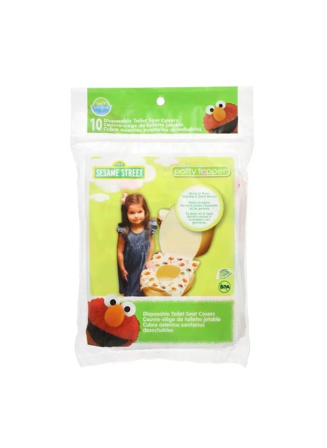 Sesame Street Potty Topper Disposable Toilet Seat Covers 10 Count