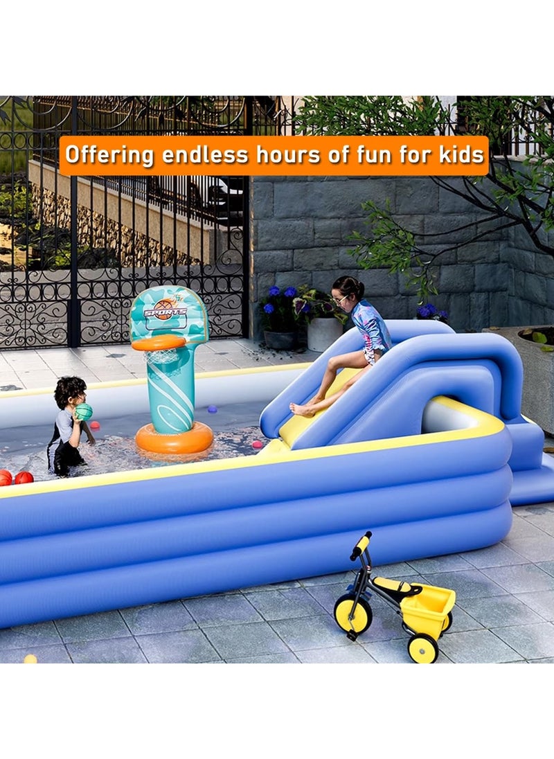 Pool Slide Inflatable Swimming Water Slide Summer Swimming Pool Supplies Universal Trampoline Ladder Backyard Slide