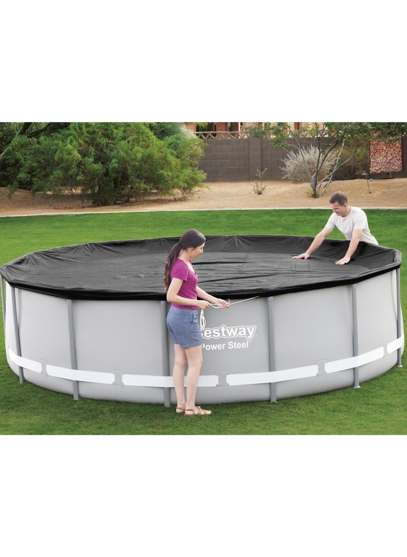 Bestway Flow Clear PVC Pool Cover 427cm | Power Steel Swimming Pool Cover