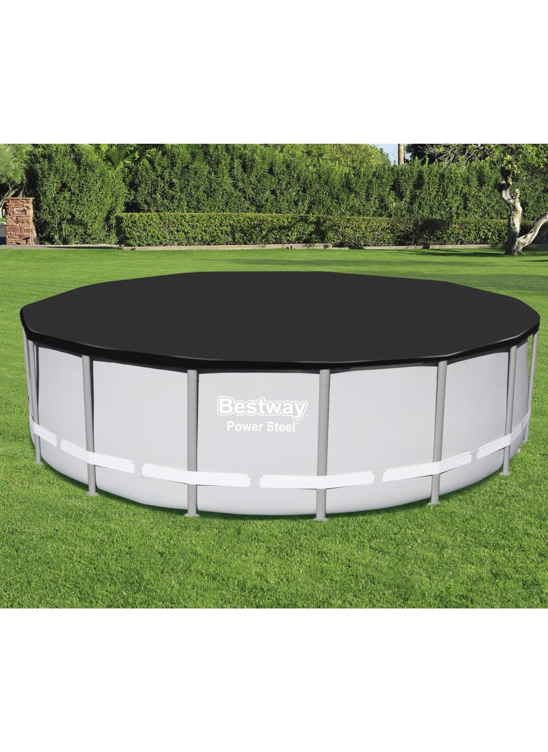 Bestway Flow Clear PVC Pool Cover 488cm | Power Steel Swimming Pool Cover