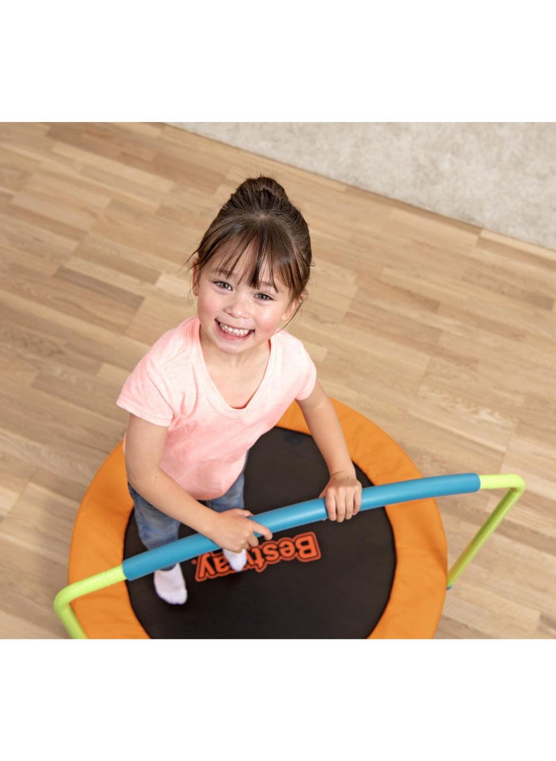 Bestway Wonder Jump Trampoline 91x96cm for Ages 3+ | Indoor & Outdoor Trampoline | Improves Balance, Coordination and Strength | Non-Slip Foot Pads | Bouncing Play for Kids