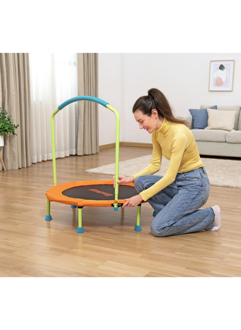 Bestway Wonder Jump Trampoline 91x96cm for Ages 3+ | Indoor & Outdoor Trampoline | Improves Balance, Coordination and Strength | Non-Slip Foot Pads | Bouncing Play for Kids