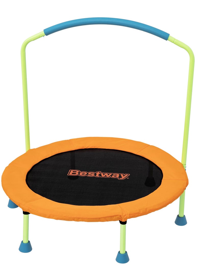 Bestway Wonder Jump Trampoline 91x96cm for Ages 3+ | Indoor & Outdoor Trampoline | Improves Balance, Coordination and Strength | Non-Slip Foot Pads | Bouncing Play for Kids