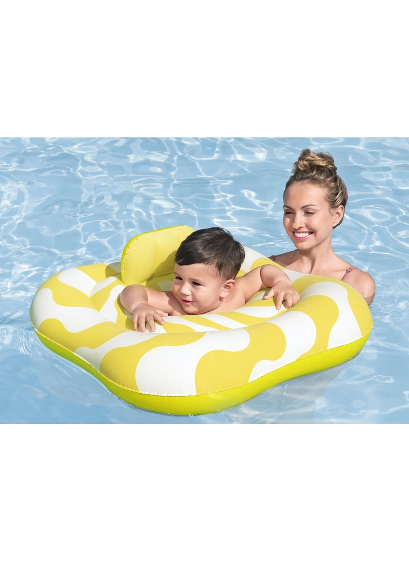 Bestway Swimsafe Baby Wavy Square 79x79cm | Inflatable Baby Float | Baby Pool Float | Summer Water Toy | Pool & Beach Toy