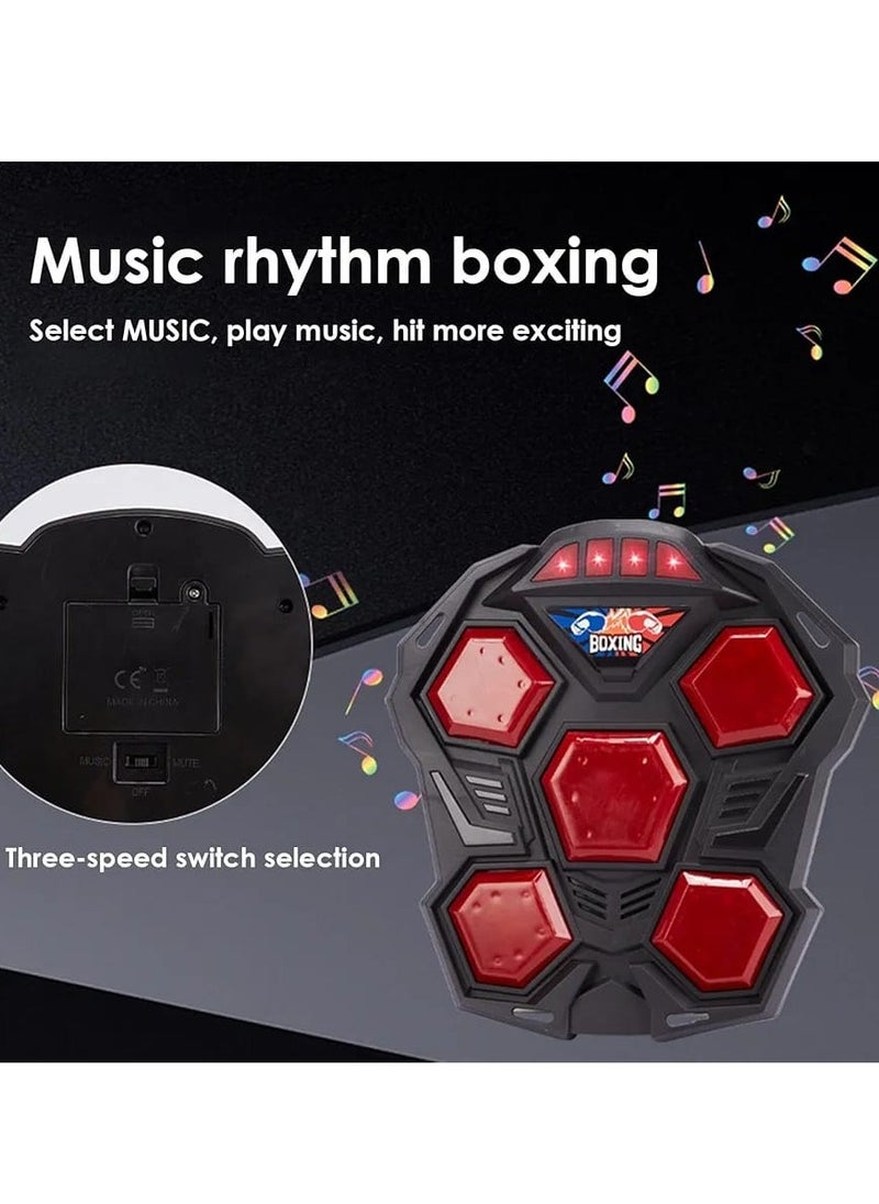 Electronic Interactive Boxing Toy – Portable Boxing Training Game Machine for Kids & Adults – Indoor/Outdoor Fitness Toy for Parent-Child Play – Reflex & Reaction Trainer with Light & Sound