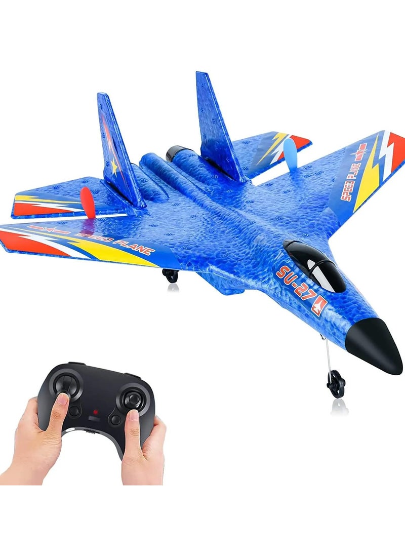 RC Jet Fighter Airplane  Remote Control Aircraft with Gyro, Dual Motor, EPP Foam, Easy to Fly, Beginner Friendly, Outdoor Flight Toy Plane