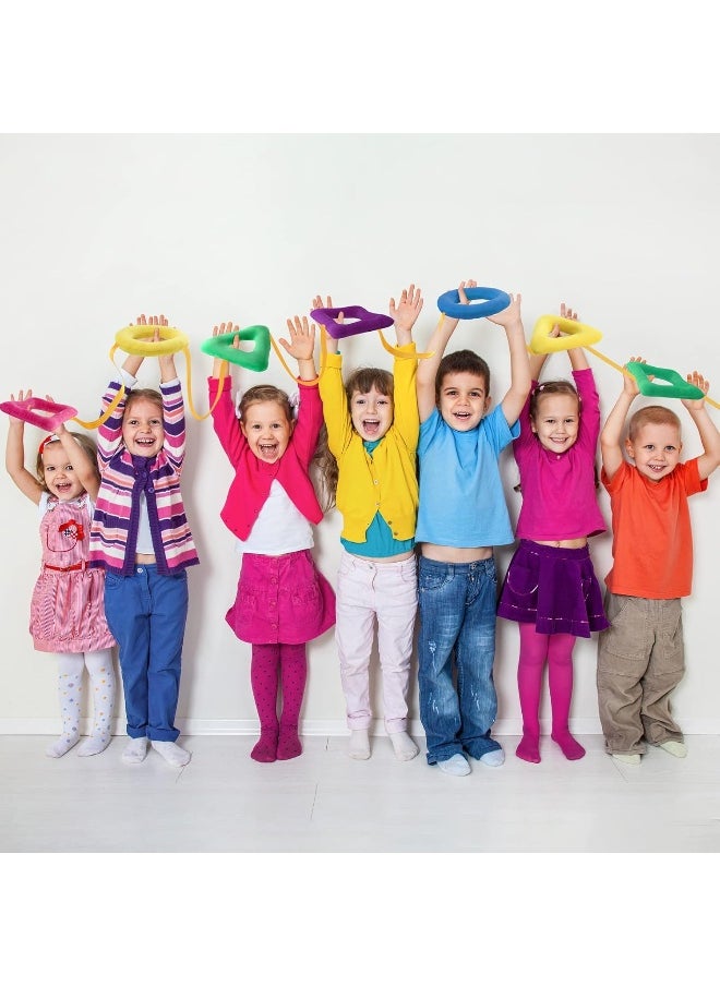 Shapes Walking Rope for Preschool Walking Rings for Toddlers 100th Day of School 10 Colorful Handles Leash for Toddler Class Line Rope 165'' Long Keep Children Calm and Line Classroom Supplies (2)