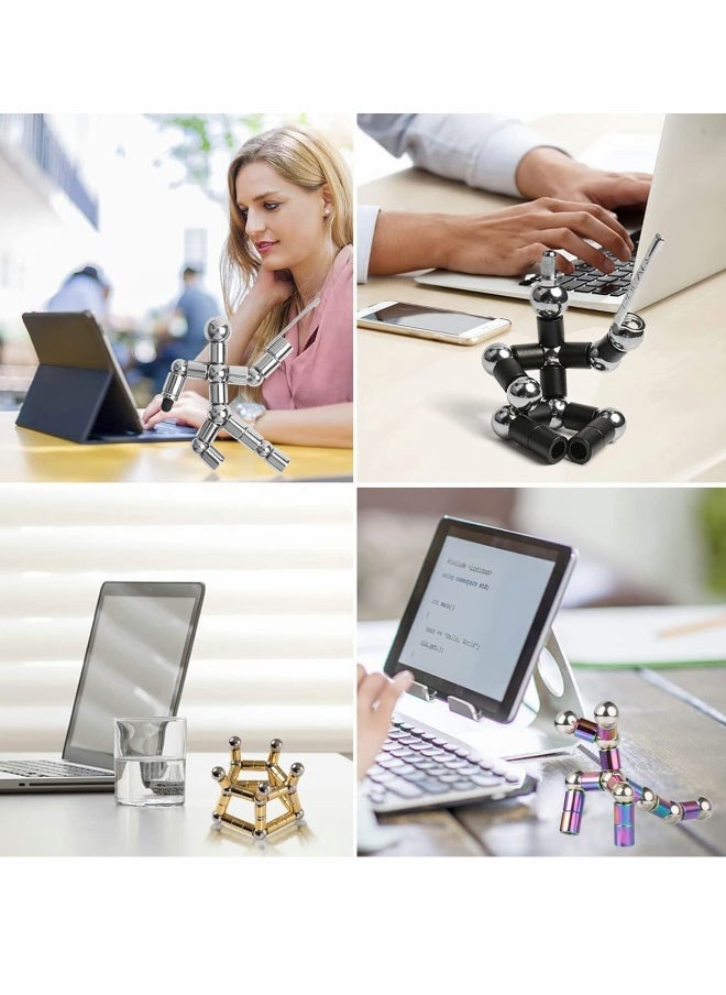 Magnetic Fidget Pen, Decompression Metal Writing Tool, Multifunctional Ballpoint Pen, Stress Relief Gadget, Perfect Gift for Kids and Friends in Gold