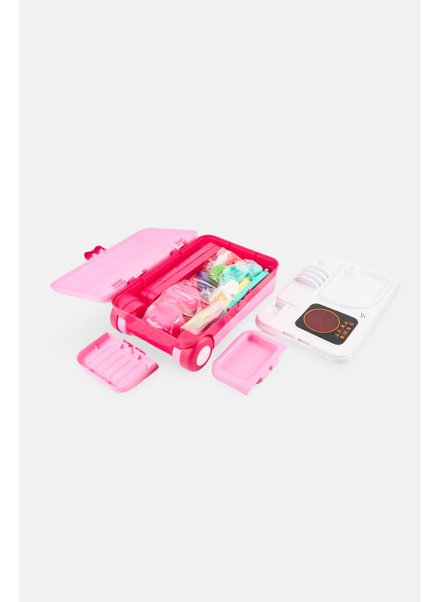 2 in 1 Kitchen Play Set with Suitcase Trolley