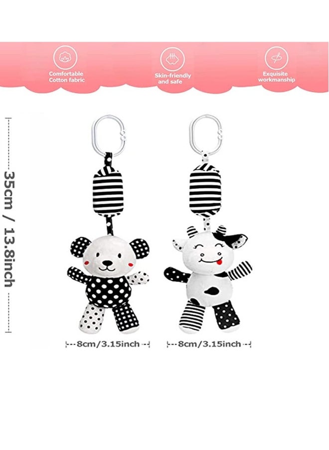 Baby Car Seat Toys, Stretch Baby Spiral Plush Toys, Hanging Rattle Toys for Crib Mobile, Newborn Sensory Toy,Best Gift Choice