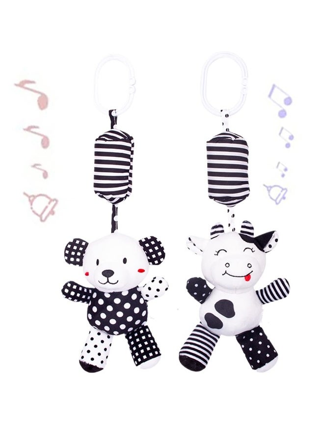 Baby Car Seat Toys, Stretch Baby Spiral Plush Toys, Hanging Rattle Toys for Crib Mobile, Newborn Sensory Toy,Best Gift Choice