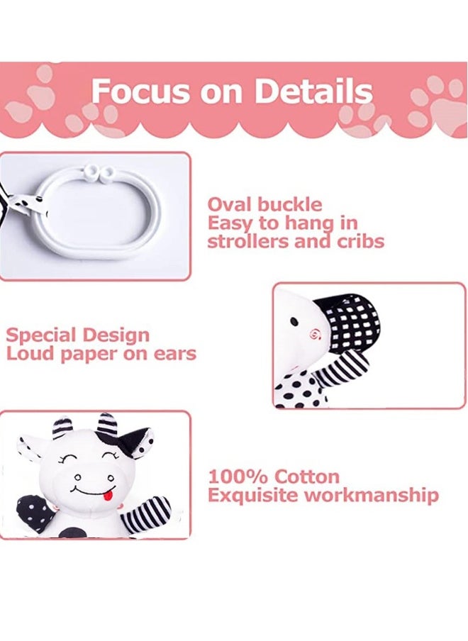Baby Car Seat Toys, Stretch Baby Spiral Plush Toys, Hanging Rattle Toys for Crib Mobile, Newborn Sensory Toy,Best Gift Choice