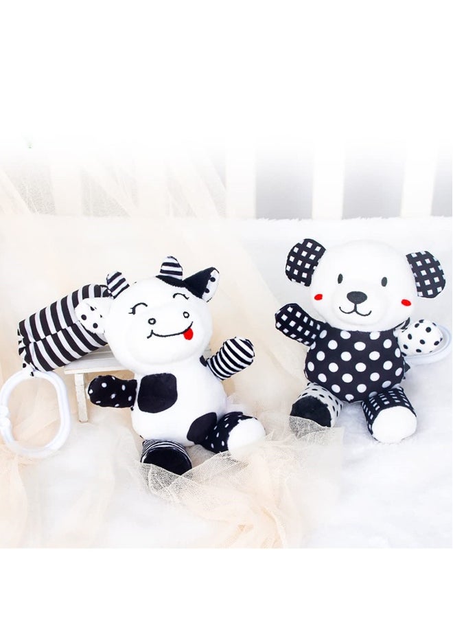 Baby Car Seat Toys, Stretch Baby Spiral Plush Toys, Hanging Rattle Toys for Crib Mobile, Newborn Sensory Toy,Best Gift Choice