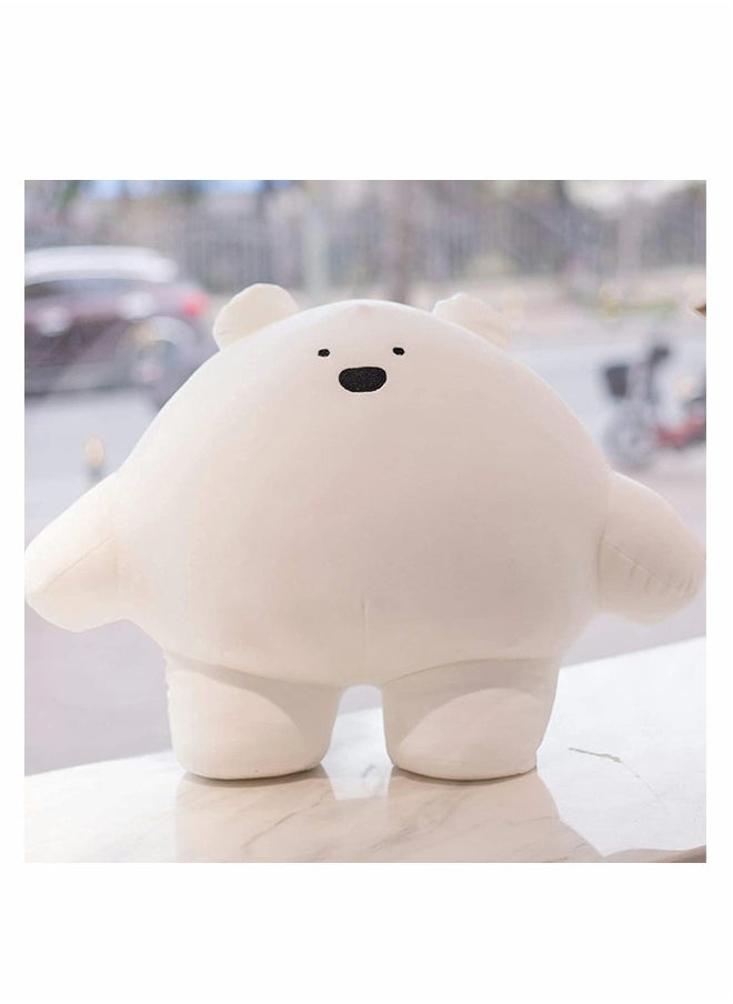 Super Soft 9'' Cartoon Bear Plush Stuffed Animal Body Pillow for Kids -  Hugging Toy Gift for Bedding, Kid's Nap Time - Kawaii Cylindrical Pillows