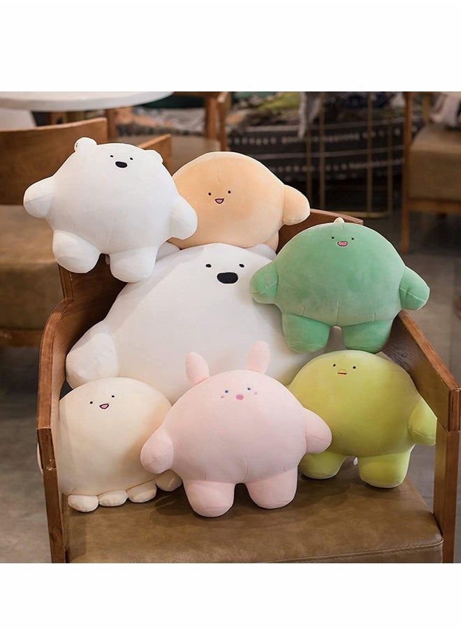 Super Soft 9'' Cartoon Bear Plush Stuffed Animal Body Pillow for Kids -  Hugging Toy Gift for Bedding, Kid's Nap Time - Kawaii Cylindrical Pillows