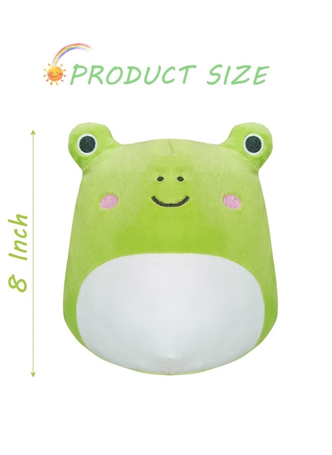 Cute Frog Plush Toy, Animals Cute Frog Stuffed Pillow, Super Soft and Comfortable Plush Toy Birthday Decor Suitable for Boys Girls 8 Inch