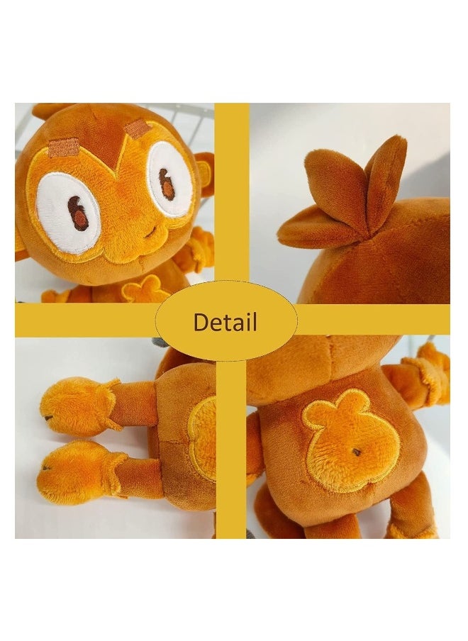 Dart Monkey Plush Doll, 9.8in Soft Stuffed Game Animal, Adorable Toy, Ideal Fan Gift, Perfect for Collectors and Kids, Great for Cuddling and Display, Brown