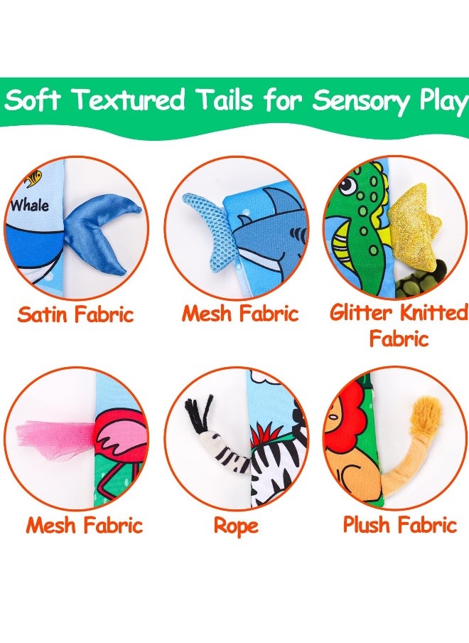 2 PCS Soft Cloth Baby Books for 0-6 Months, High Contrast Sensory Toys, Crinkle Touch and Feel, Teething, Suitable for Car Seat, Travel, Tummy Time, 6-12 Months Infant Gift