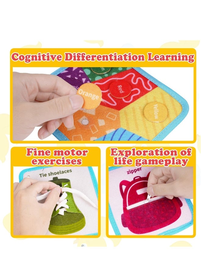 Quiet Book for Toddlers, Busy Book Learning Toys, Sensory Busy Board 3D Activities Book Dollhouse Bag, Engaging Learning Adventure, Foster Real-Life Skills, Airplane Must Haves for Toddlers Carry Home