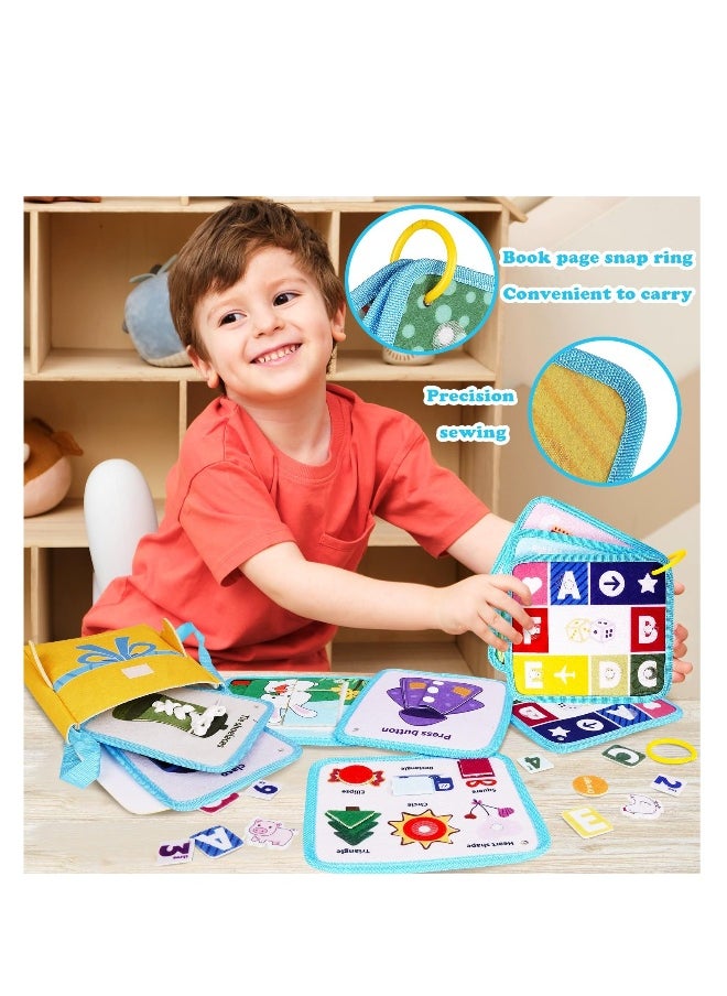 Quiet Book for Toddlers, Busy Book Learning Toys, Sensory Busy Board 3D Activities Book Dollhouse Bag, Engaging Learning Adventure, Foster Real-Life Skills, Airplane Must Haves for Toddlers Carry Home