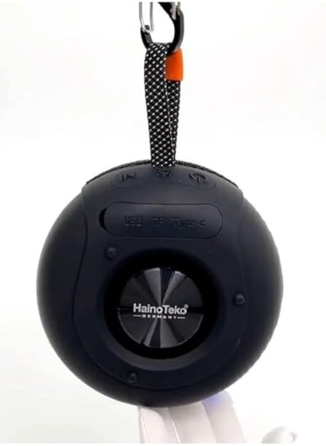 HainoTekoGermany S40 Portable Wireless Bluetooth Speaker With Hifi Sound Quality Button Control and RGB Lighting (Red)