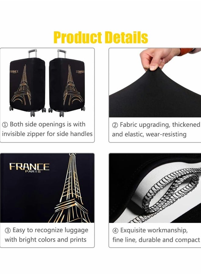 Waterproof Luggage Cover, Washable Spandex Suitcase Protector for 25 to 28 Inch Travel Bags