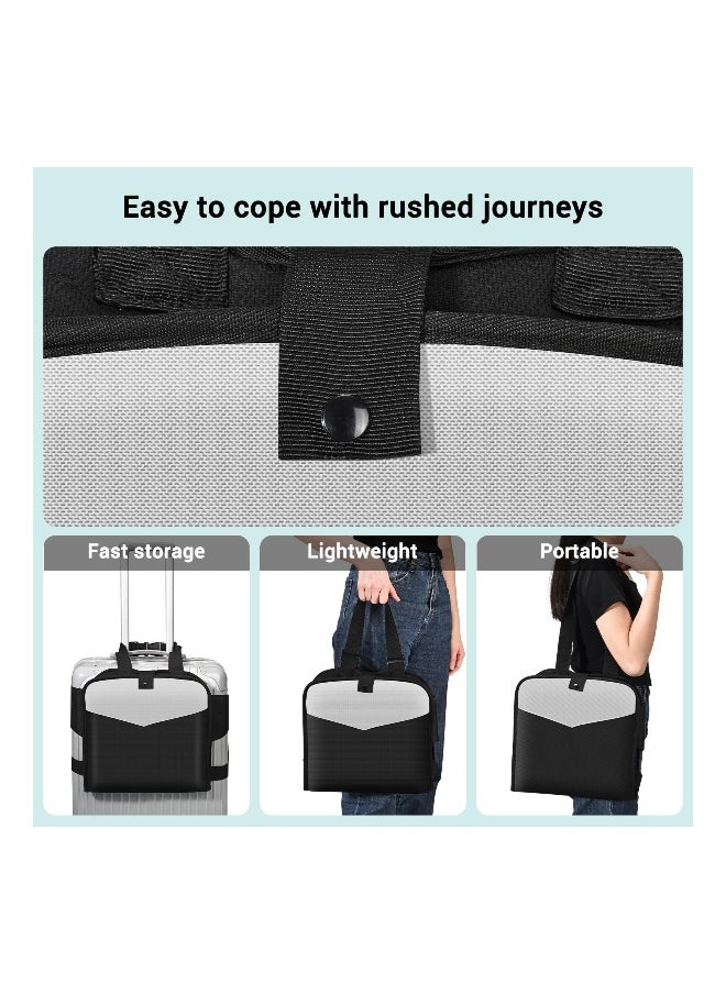 Toddler Ride-On Luggage with Seat, Portable Foldable Kids Travel Chair with Seat Belt, Convenient Carry-On for Parents, Ideal Toddler Carrier for Stress-Free Travel.