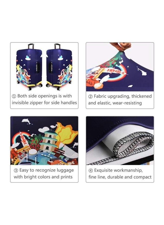 Thickened Luggage Covers Travel Luggage Cover Spandex Suitcase Protector Multicolour (L(for 25-28