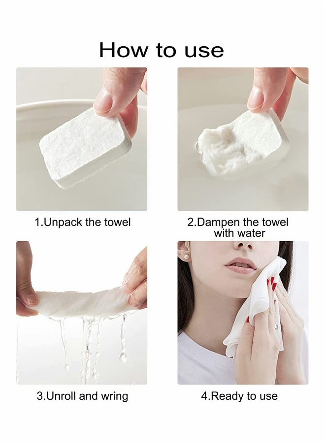 Disposable Compressed Towel Tablets 44 Pack Compressed Washcloths, Camping Towels, Large Towels 15.7in Long and Thick, Soft and Reusable, Suitable for Baby Travel Camping Guests