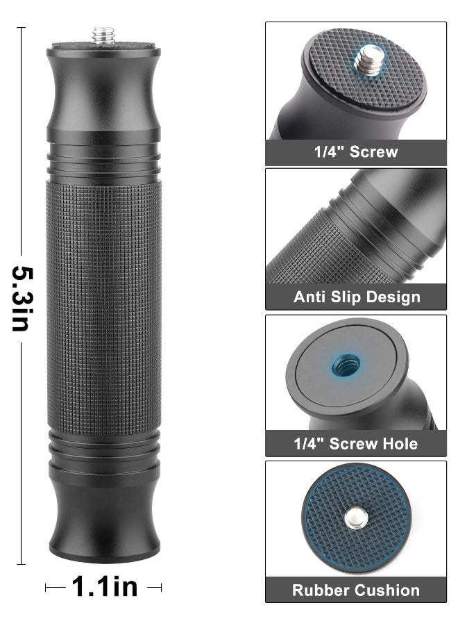Camera Handle Grip, 1/4'' Camera Handle Stabilizer Universal Camera Camcorder Hand Grip Stabilizer Compatible with Smartphone and SLR DSLR DC Camera