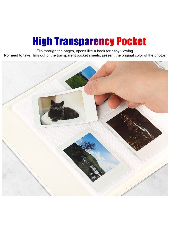 256 Pockets Photo Album for Fujifilm Instax Mini LiPlay 11 90 70 50S 26 25 9 8+ 8 7S Instant Camera for Link SP 1 Printer for Polaroid Snap SnapTouch PIC 300 Z2300 Mint Zip Printer Magic Silver