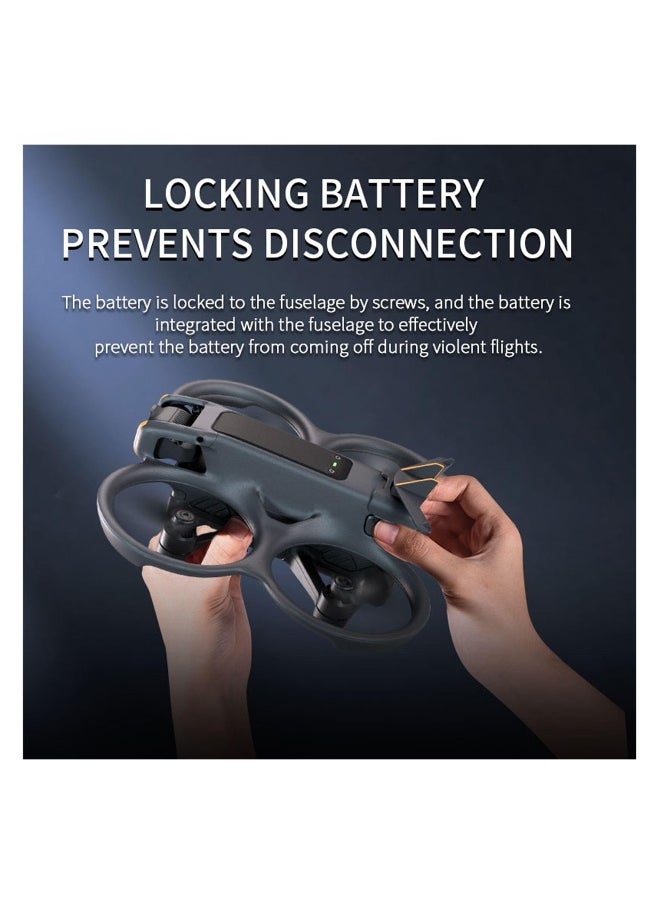 Flight Tail for DJI Avata 2, Drone Tail Wing Battery Anti Release Clip Holder Flight Tail Drone Accessories Flying Snap Protective Cover Battery Anti-Drop Fixed Bracket