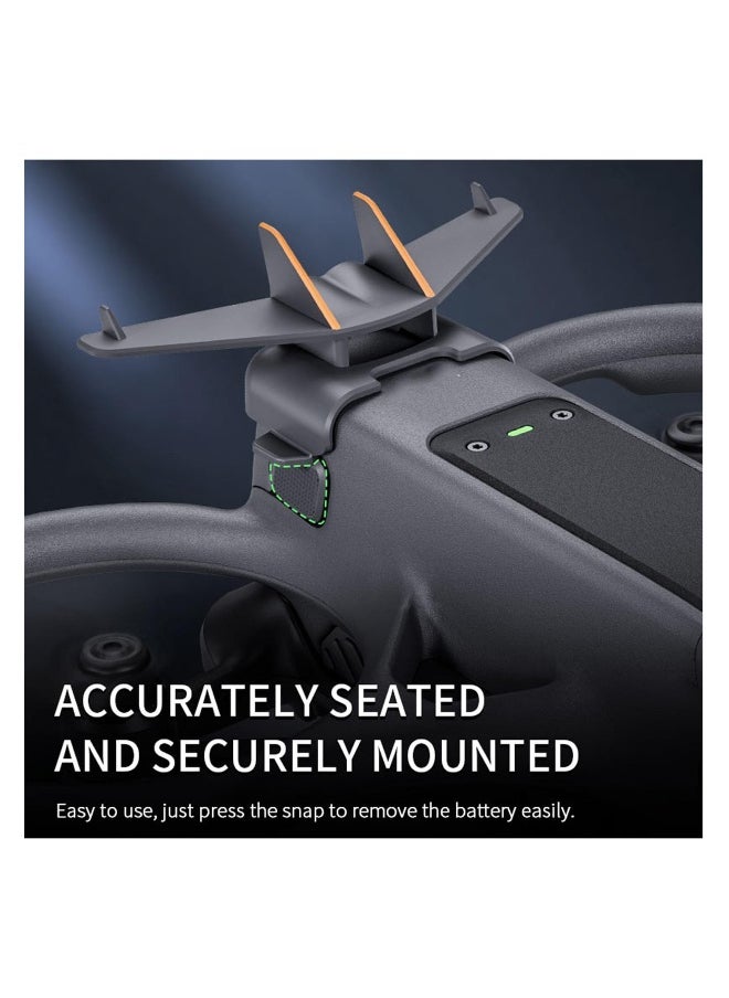 Flight Tail for DJI Avata 2, Drone Tail Wing Battery Anti Release Clip Holder Flight Tail Drone Accessories Flying Snap Protective Cover Battery Anti-Drop Fixed Bracket