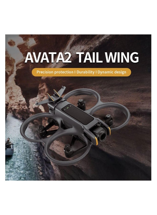 Flight Tail for DJI Avata 2, Drone Tail Wing Battery Anti Release Clip Holder Flight Tail Drone Accessories Flying Snap Protective Cover Battery Anti-Drop Fixed Bracket