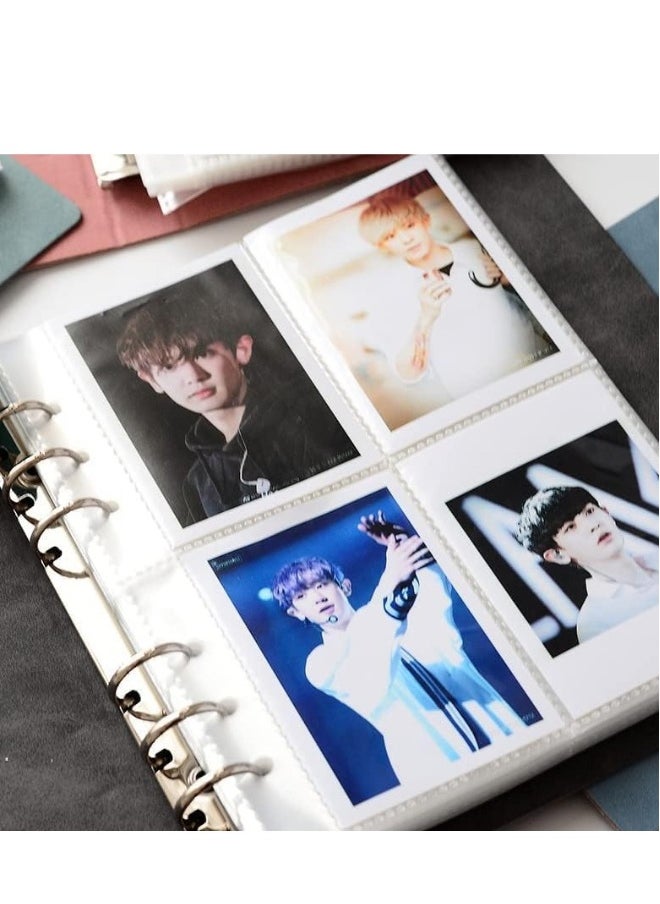 Photo Albums 200 Pockets Premium Leather Fujifilm Instax Mini Album, Wallet Size 3 Inch Picture Name Card Book (Green)