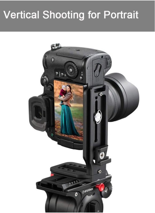 DSLR Camera L-type Quick Release Plate Vertical Horizontal Switching Tripod Quick Release Board Stabilizer Tripod Monopod