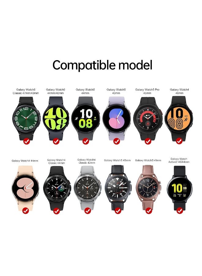 Portable Galaxy Watch Charger, USB Type-C Portable Charger for Samsung Galaxy Watch6/5/5Pro/4/4Classic/Active2 Wireless Smart Watch Accessories Rotatable Dual Charging Mode Adapter