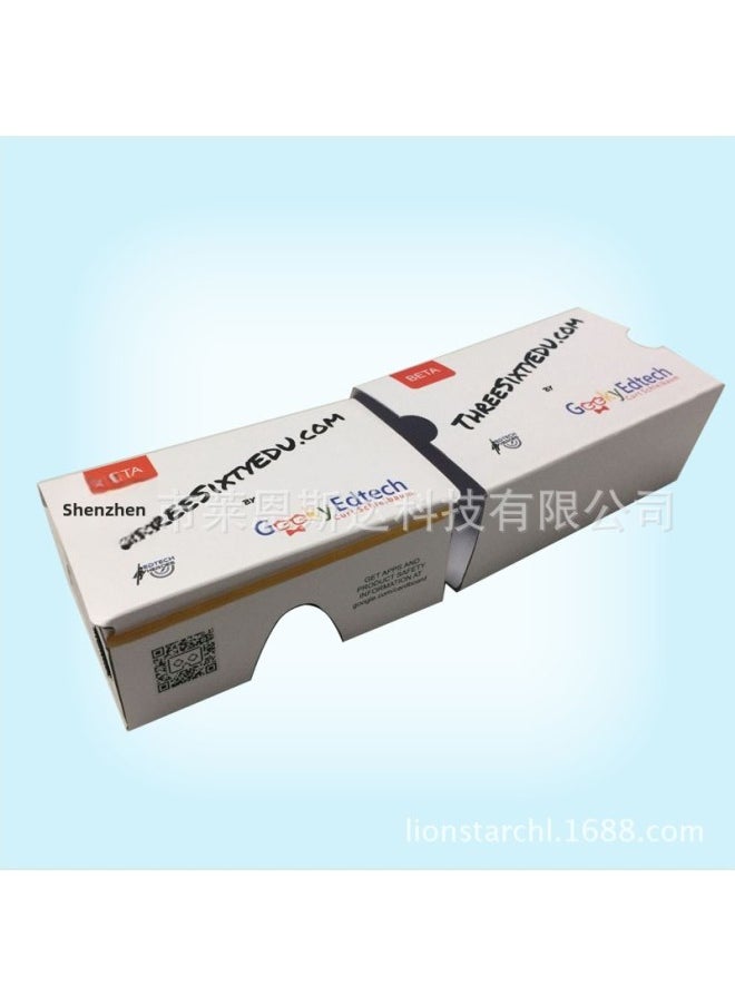 White Cardboard Vr Glasses | Second Generation Google Glasses Printing Logo-Color:Custom Color
