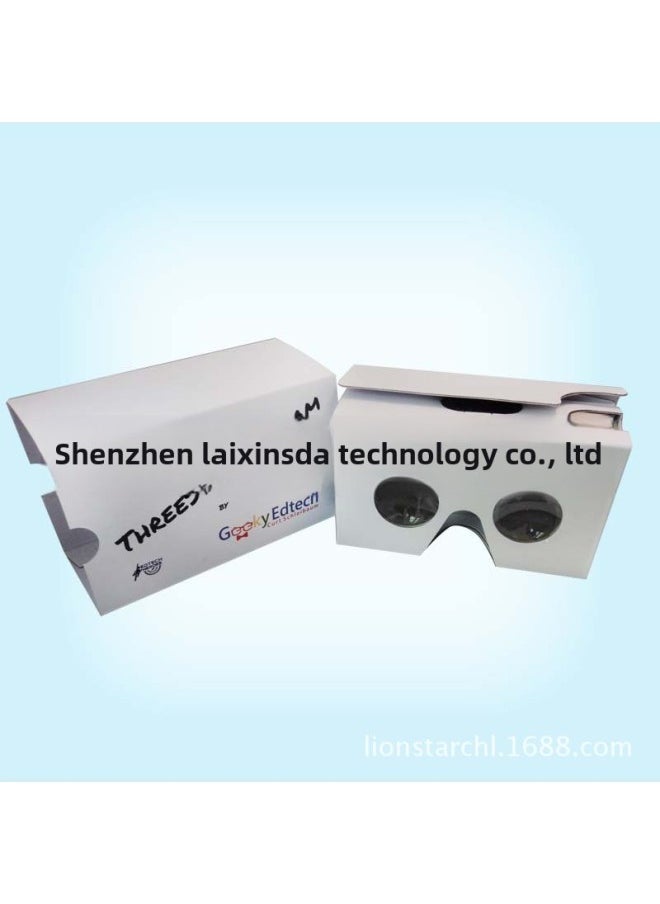 White Cardboard Vr Glasses | Second Generation Google Glasses Printing Logo-Color:Custom Color