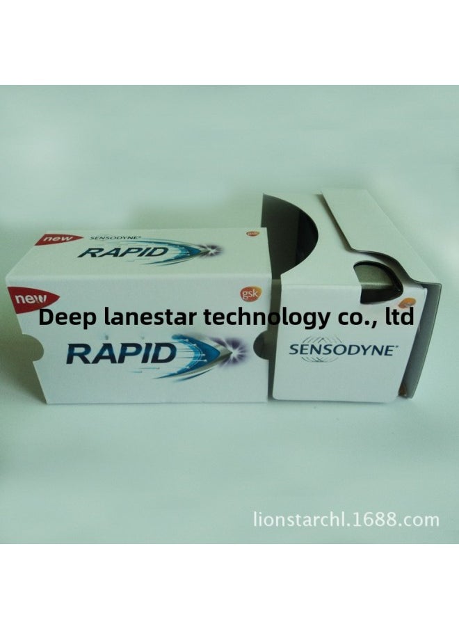 Export Quality Google Cardboard VR 2 Generation | 45mm Focal Length Lenses Google Glasses-Color:Red