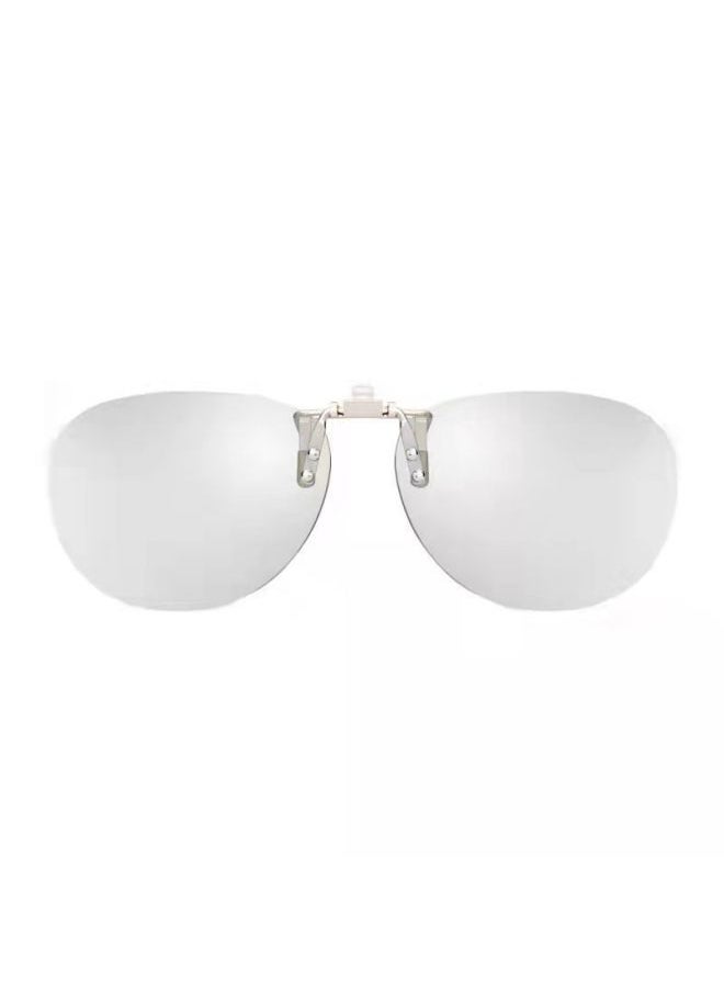 Clip 3d Glasses TV Universal Computer Myopia Clip 3D Glasses Reald Round Polarized HD Three-dimensional Suit-Color:Metal Boxed Round Clip 2 Pairs