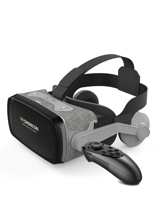 VR Glasses Thousand Magic 9 Generation VR SHINECONG07E Fabric Virtual Reality 3D Helmet-Color:G07E +052 Handle