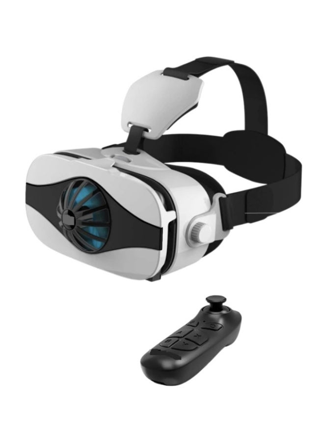FIIT VR 5F 3D Glasses Mobile Phone Vr Virtual Reality Glasses Headset 3D Helmet Headset Version Radiator-Color:5Fmini B03 Handle