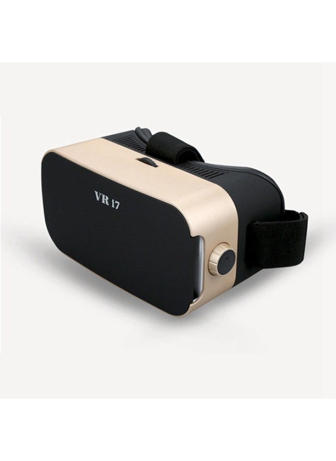 Vr I7 Mobile Phone 3d Glasses Vr Glasses VR Virtual Reality Glasses I352346-Color:Black + Gold